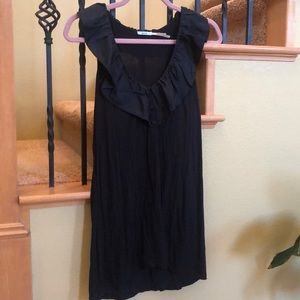 Urban Outfitters Kimchi Blue Black Ruffle Top SZ M